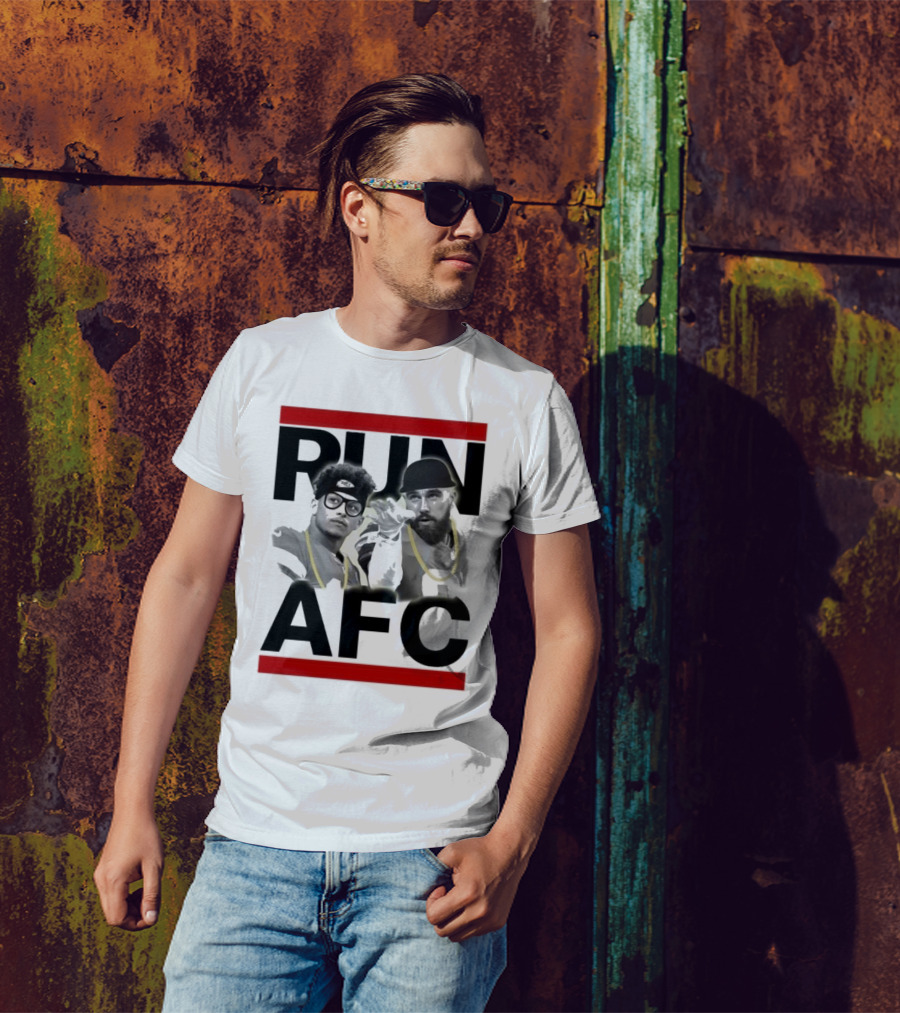 Patrick Mahomes Travis Kelce Run AFC Champions T-Shirt
