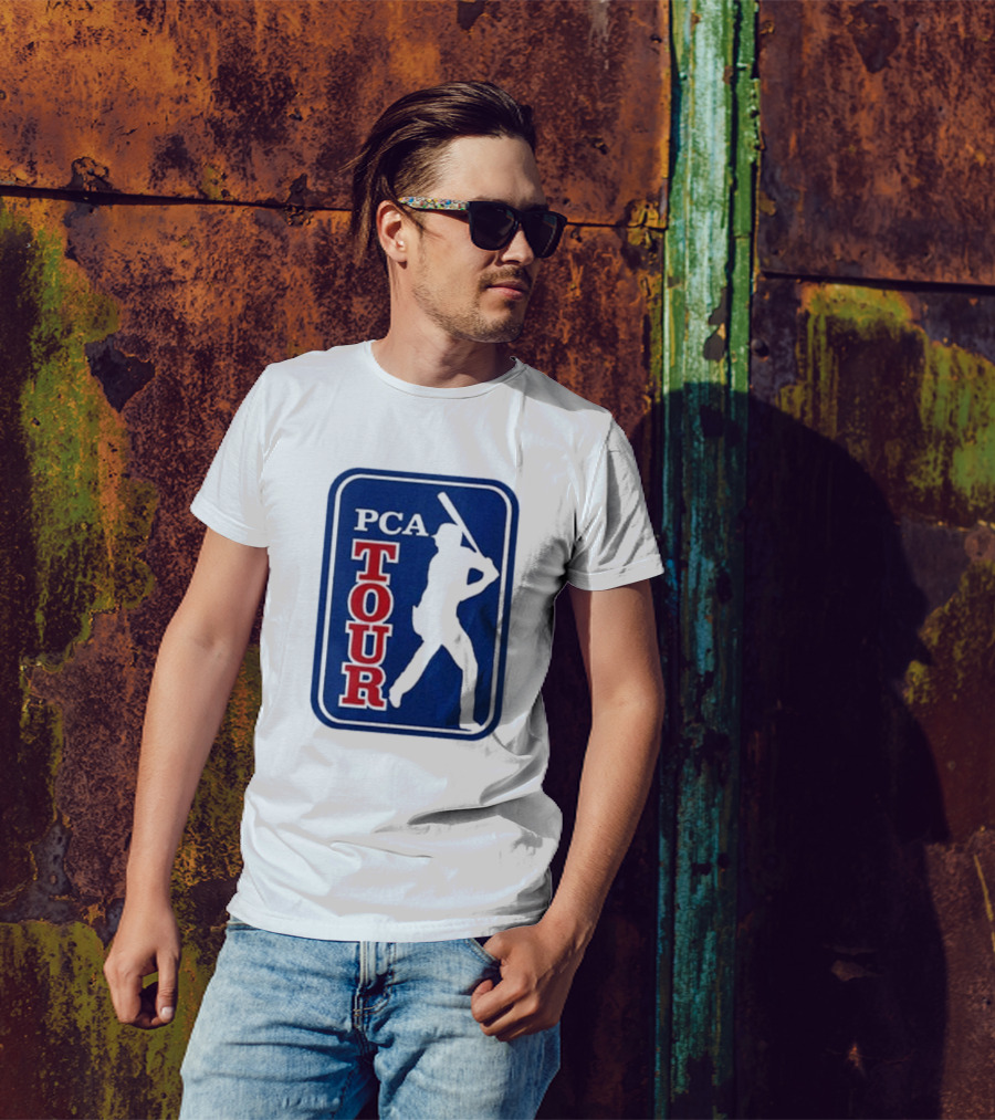 PCA Tour Pete Crow-Armstrong Baseball Player Silhouette T-Shirt