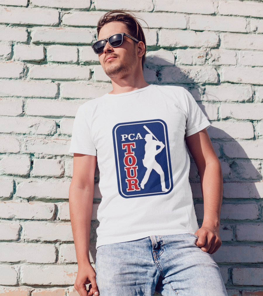 PCA Tour Pete Crow-Armstrong Baseball Player Silhouette T-Shirt
