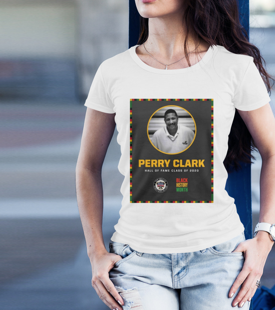 Perry Clark New Orleans Allstate Sugar Bowl Hall Of Fame Class Of 2020 Black History Month T-Shirt