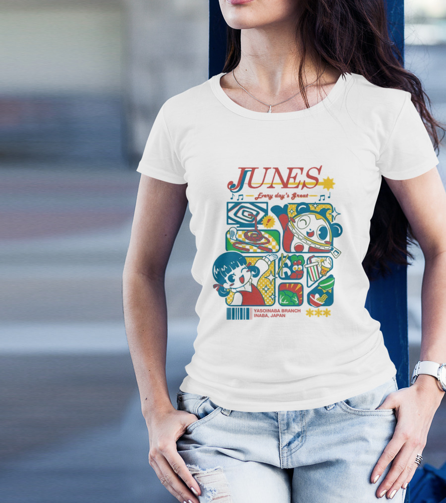 Junes Every Day's Great Persona 4 Characters And Scenes T-Shirt