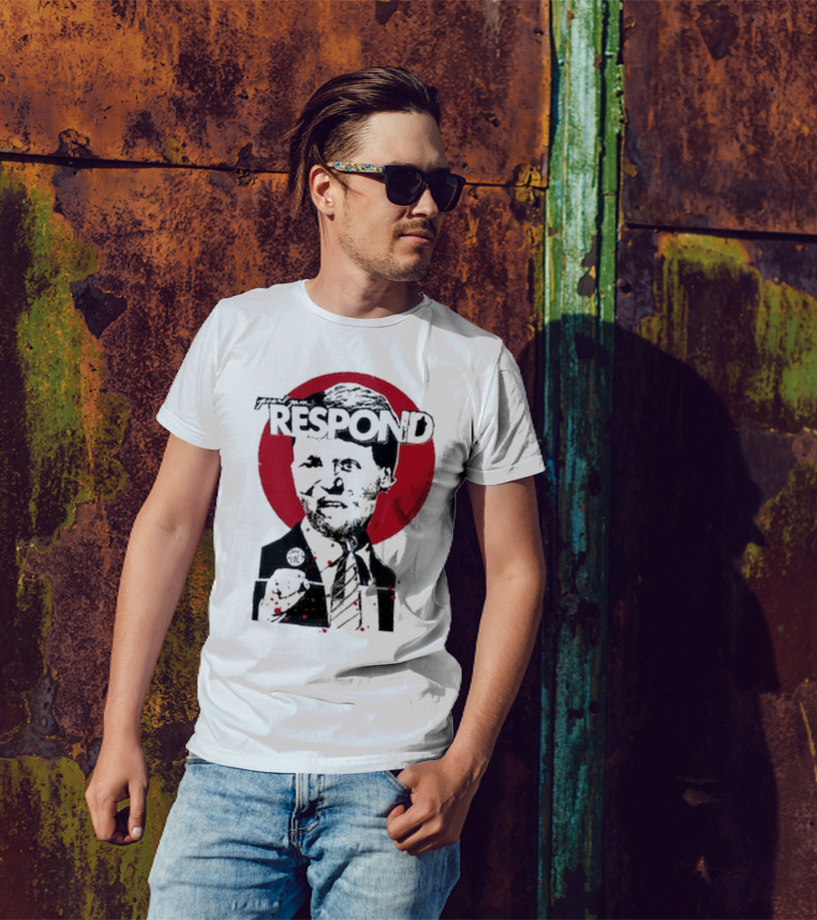 Pearl Jam Respond 2025 Red Circle Silhouette T-Shirt