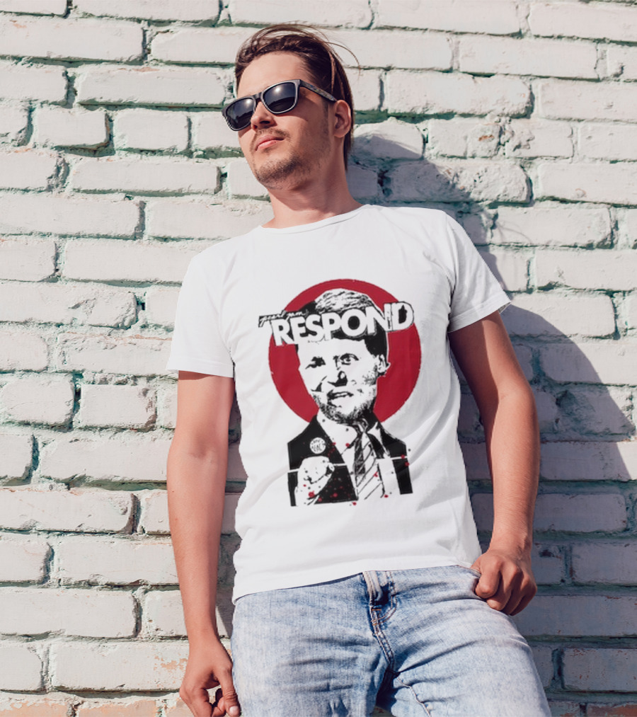 Pearl Jam Respond 2025 Red Circle Silhouette T-Shirt