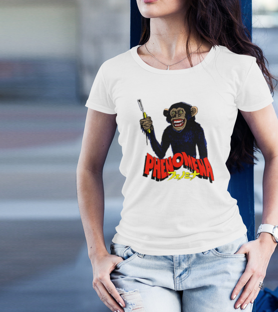 Phenomena フェノミナ Monkey Holding Razor T-Shirt