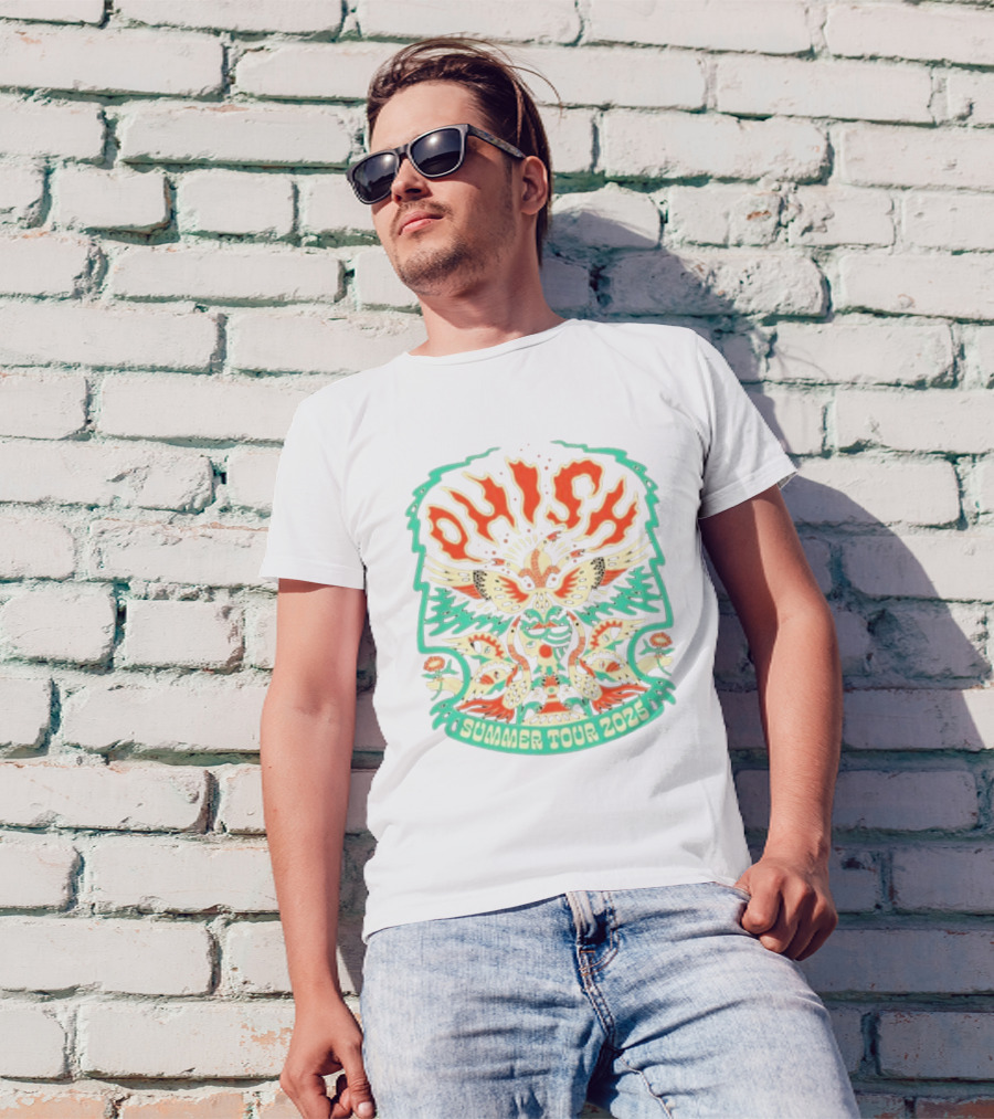 Phish Summer Tour 2025 Psychedelic Bird Artwork T-Shirt