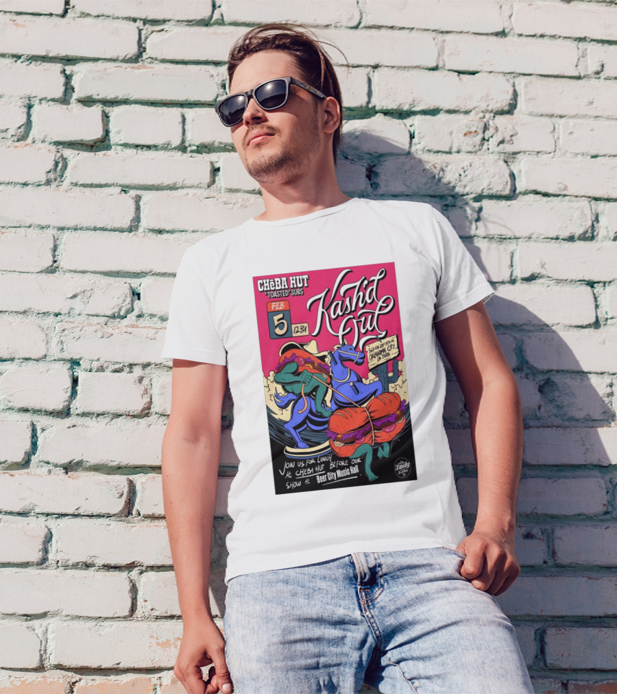 Cheba Hut Toasted Subs February 5 12PM Kash'd Out Oklahoma City Lunch Event At Beer City Music Hall T-Shirt