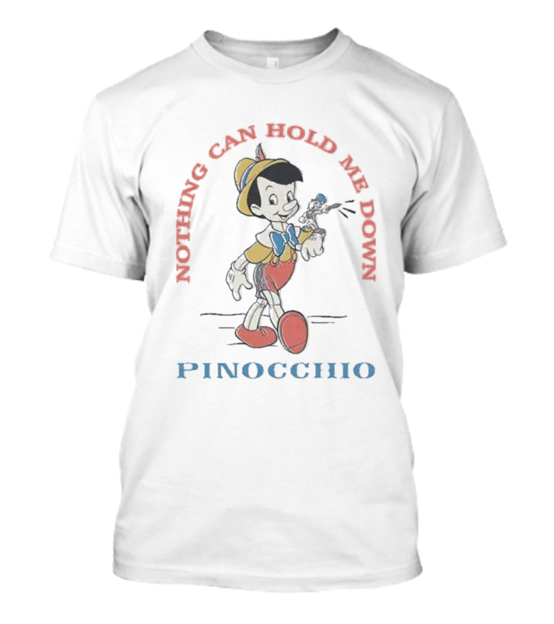 Pinocchio Nothing Can Hold Me Down 85th Anniversary Jiminy Cricket T-Shirt
