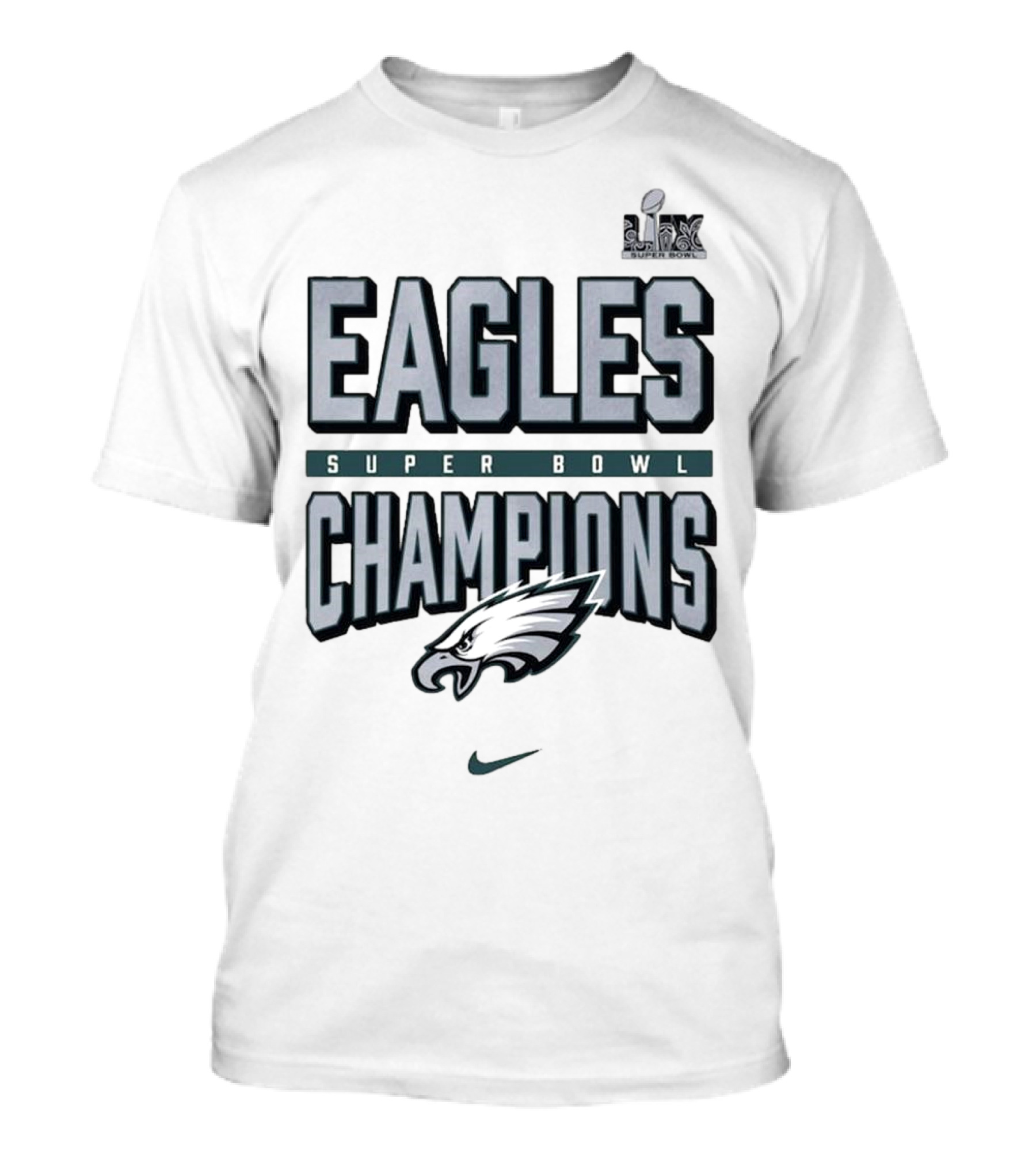 Philadelphia Eagles Super Bowl Champions LIX Nike Eagles Logo T-Shirt