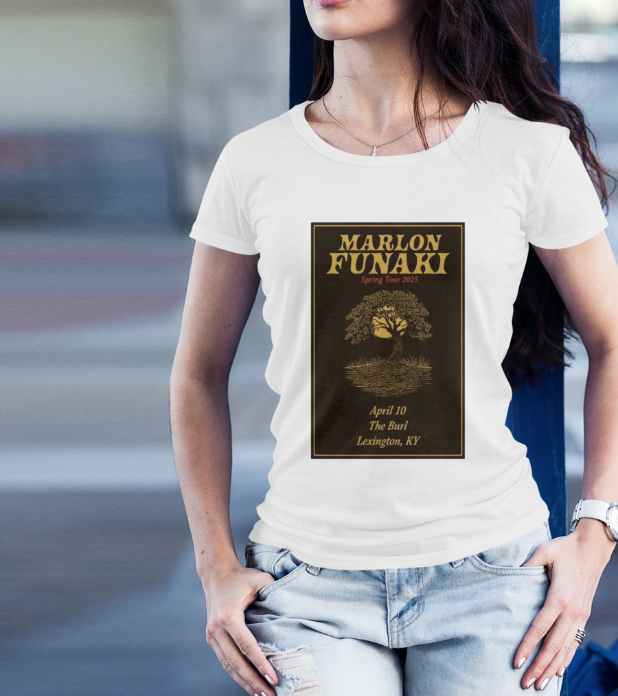 Marlon Funaki Spring Tour 2025 Lexington KY April 10 The Burl Tree Imagery T-Shirt