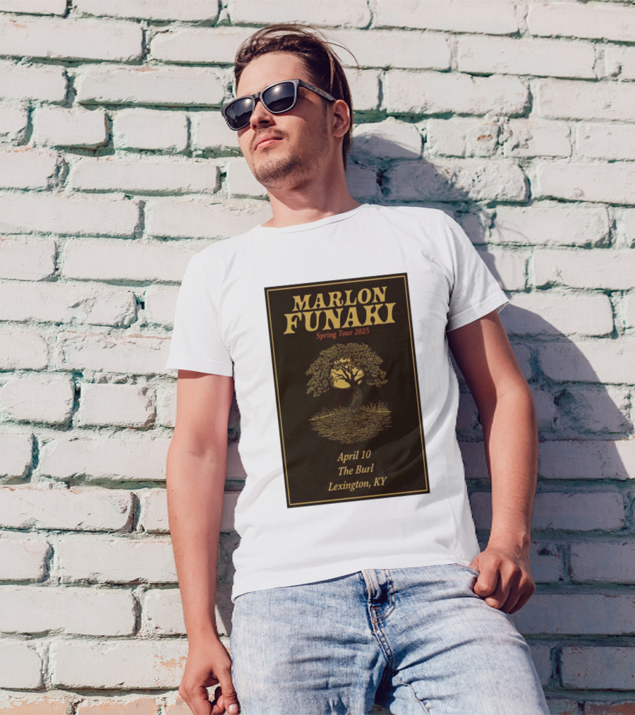 Marlon Funaki Spring Tour 2025 Lexington KY April 10 The Burl Tree Imagery T-Shirt