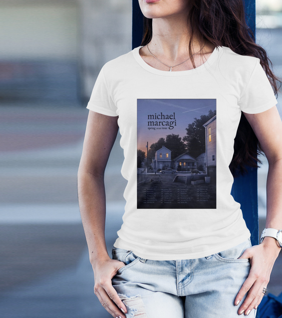 Michael Marcagi Spring 2025 Tour - Burlington VT Boston MA Schedule T-Shirt