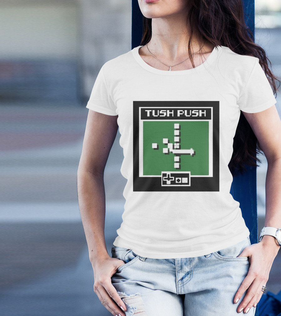 Philadelphia Eagles Tush Push Tecmo Video Game Style T-Shirt