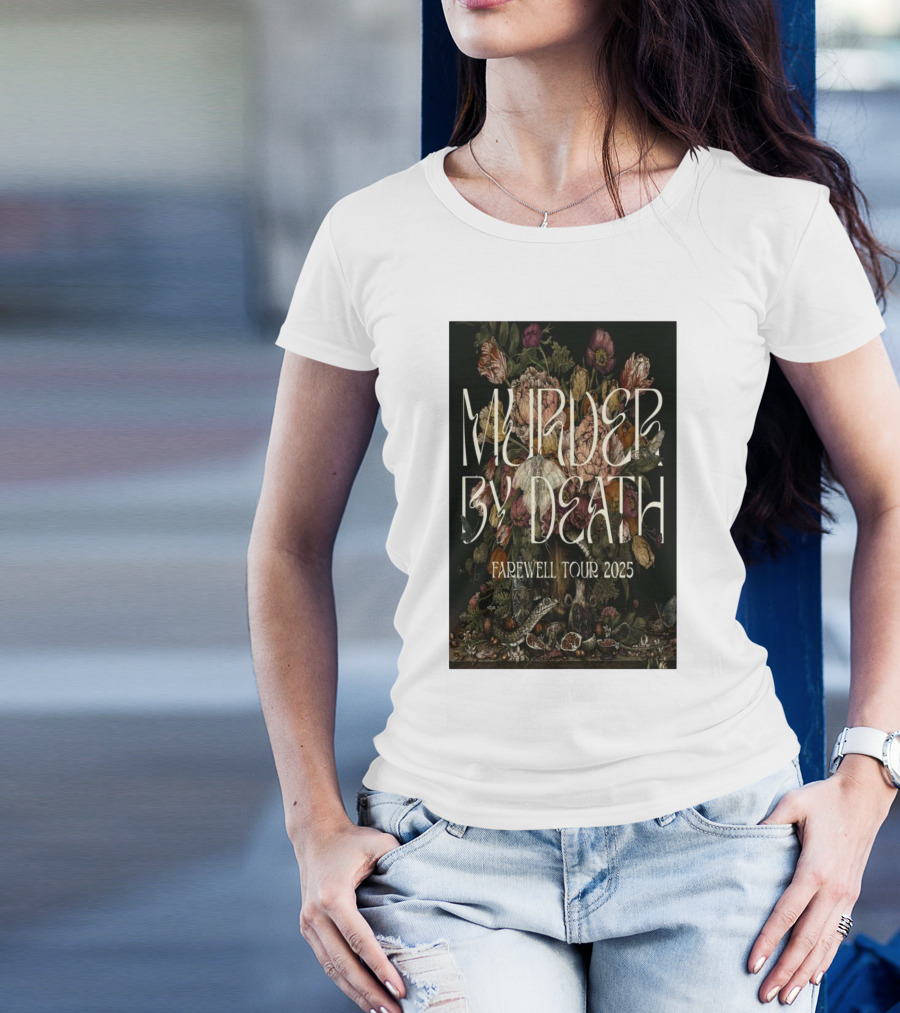 Murder By Death Farewell Tour 2025 Botanical Art T-Shirt