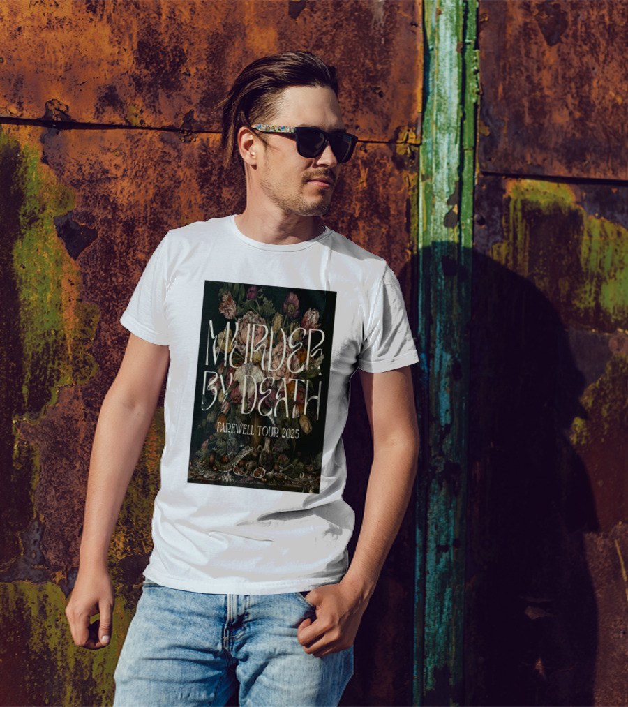 Murder By Death Farewell Tour 2025 Botanical Art T-Shirt