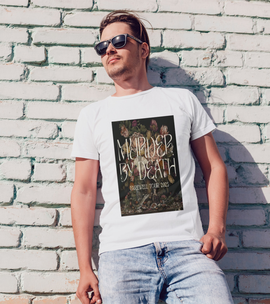 Murder By Death Farewell Tour 2025 Botanical Art T-Shirt