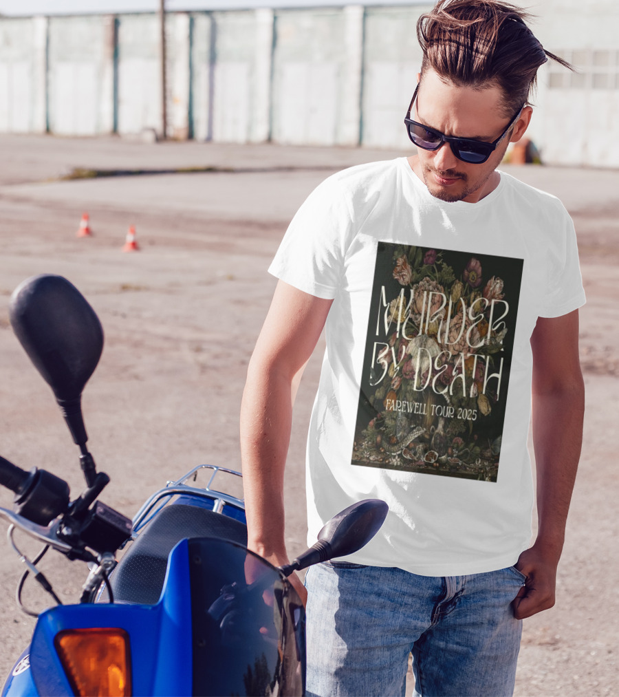 Murder By Death Farewell Tour 2025 Botanical Art T-Shirt