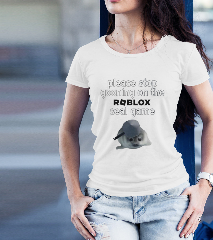 Stop Gooning On The Roblox Seal Game T-Shirt