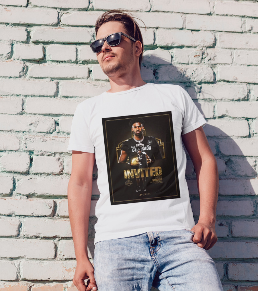 Invited Shedeur Sanders Colorado Buffaloes 2025 NFL Scouting Combine Indiana T-Shirt