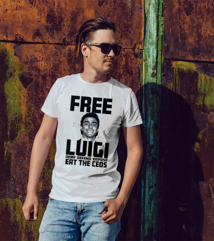 Portland USA Free Luigi Deny Defend Depose Eat The Ceos T-Shirt