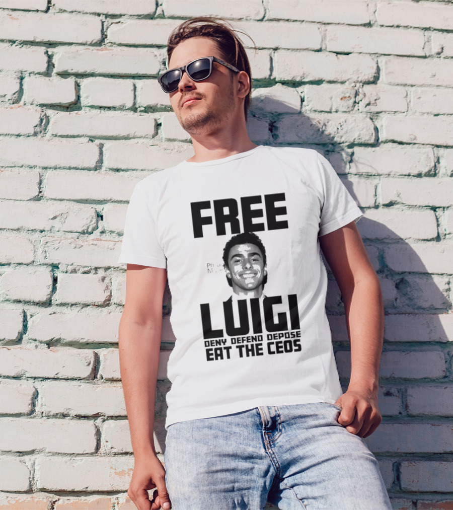 Portland USA Free Luigi Deny Defend Depose Eat The Ceos T-Shirt