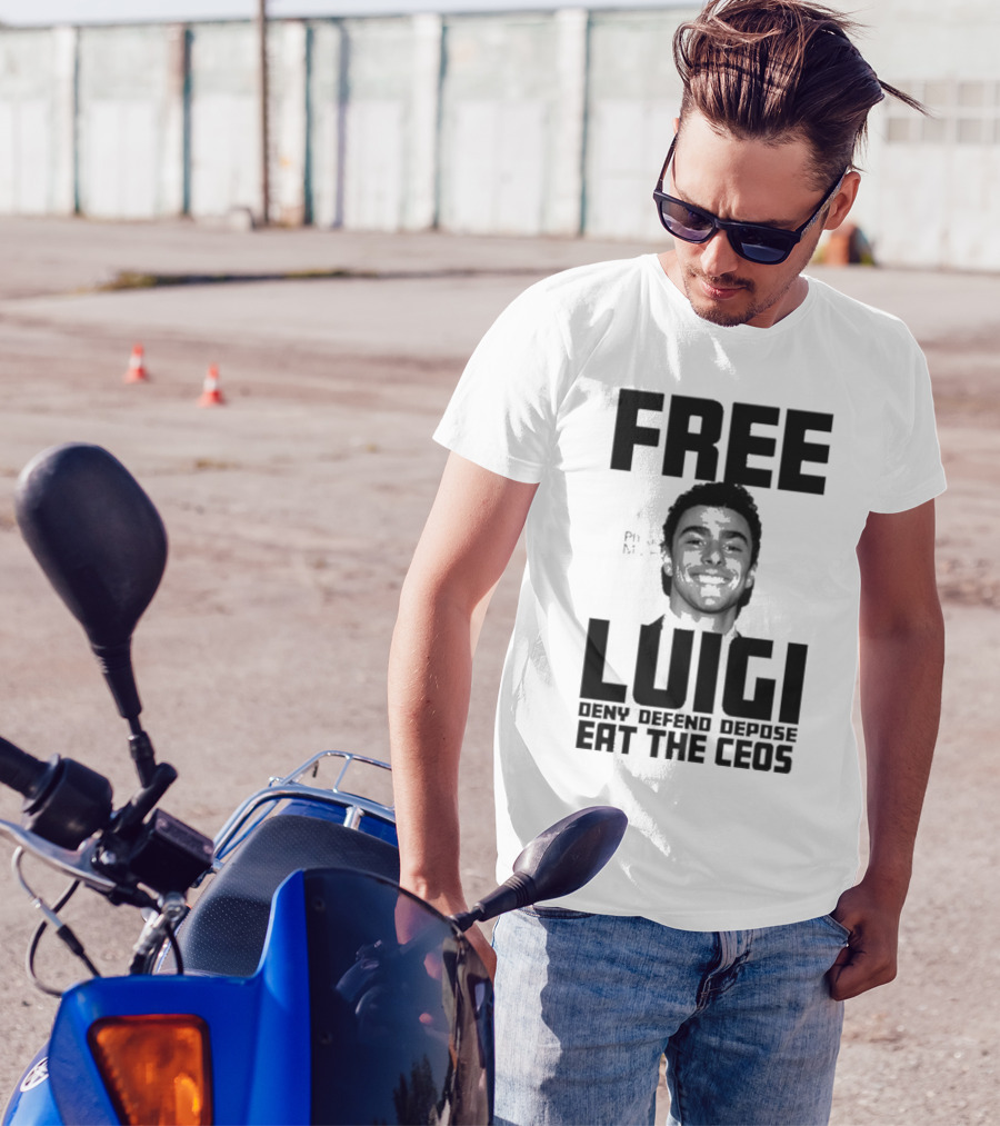 Portland USA Free Luigi Deny Defend Depose Eat The Ceos T-Shirt