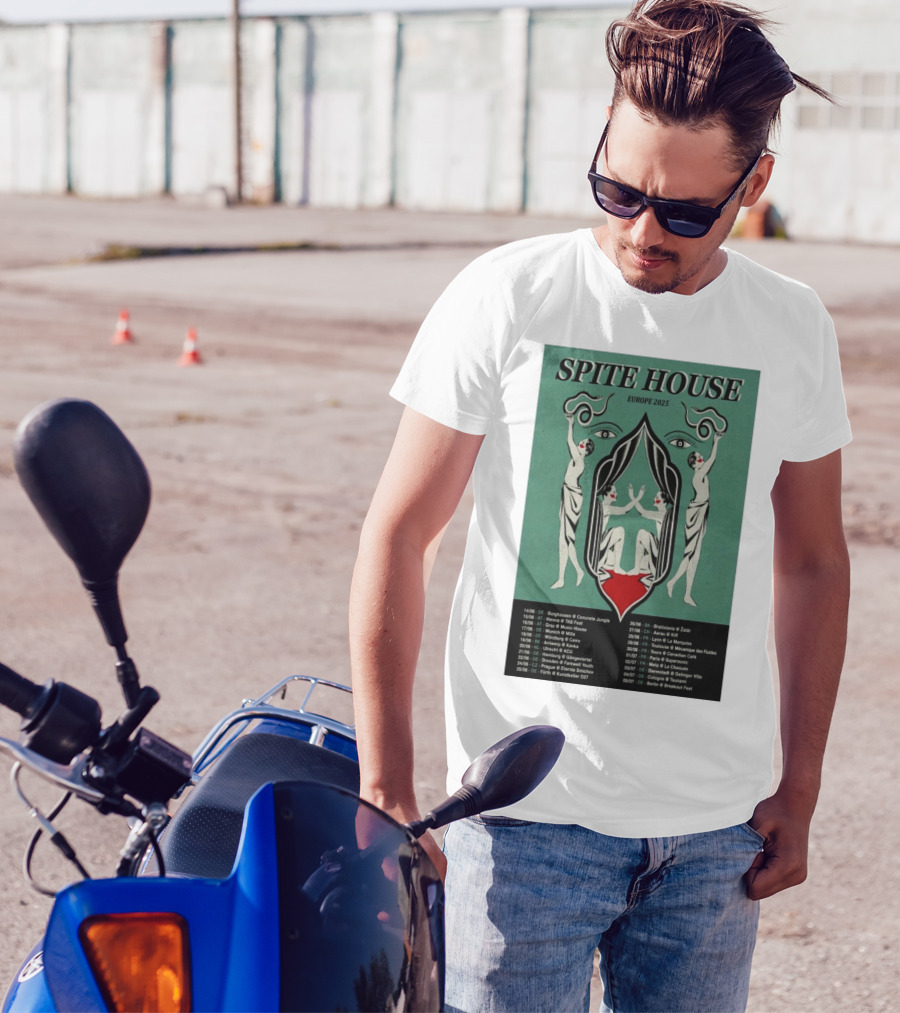 SPITE HOUSE Europe 2025 Tour Dates Burghausen Concrete Jungle Vienna TAS Fest Munich Feierwerk Wurzburg Cairo T-Shirt