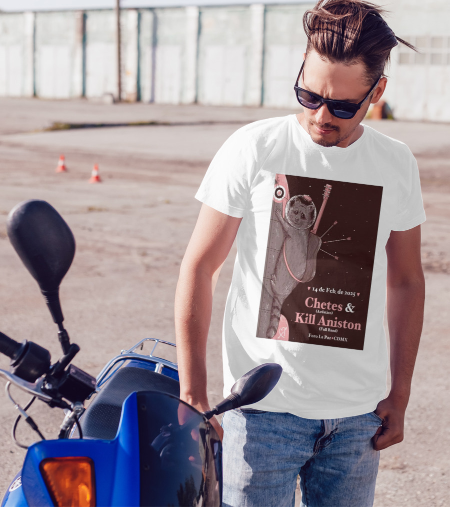 Chetes & Kill Aniston February 14 2025 Foro La Paz CDMX Space Raccoon T-Shirt