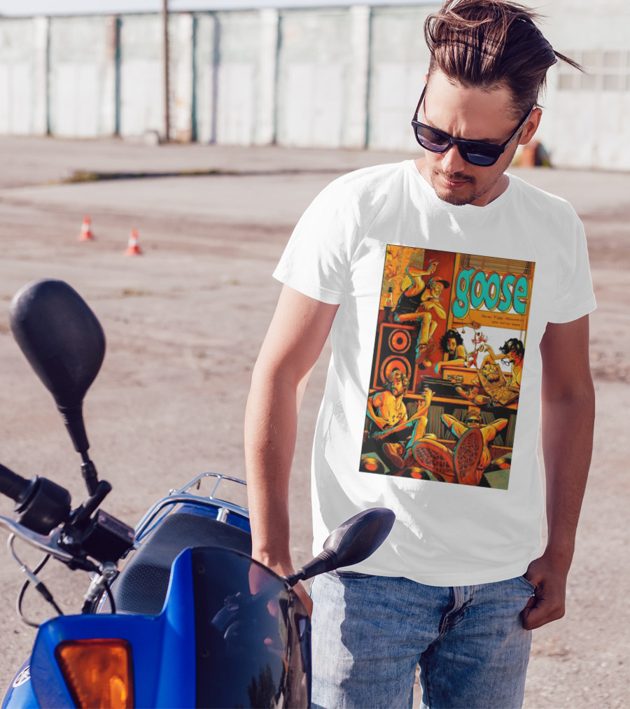 Goose The Band February 7 2025 Milwaukee WI Miller High Life Theatre Tour With Musicians And Vinyl Records T-Shirt