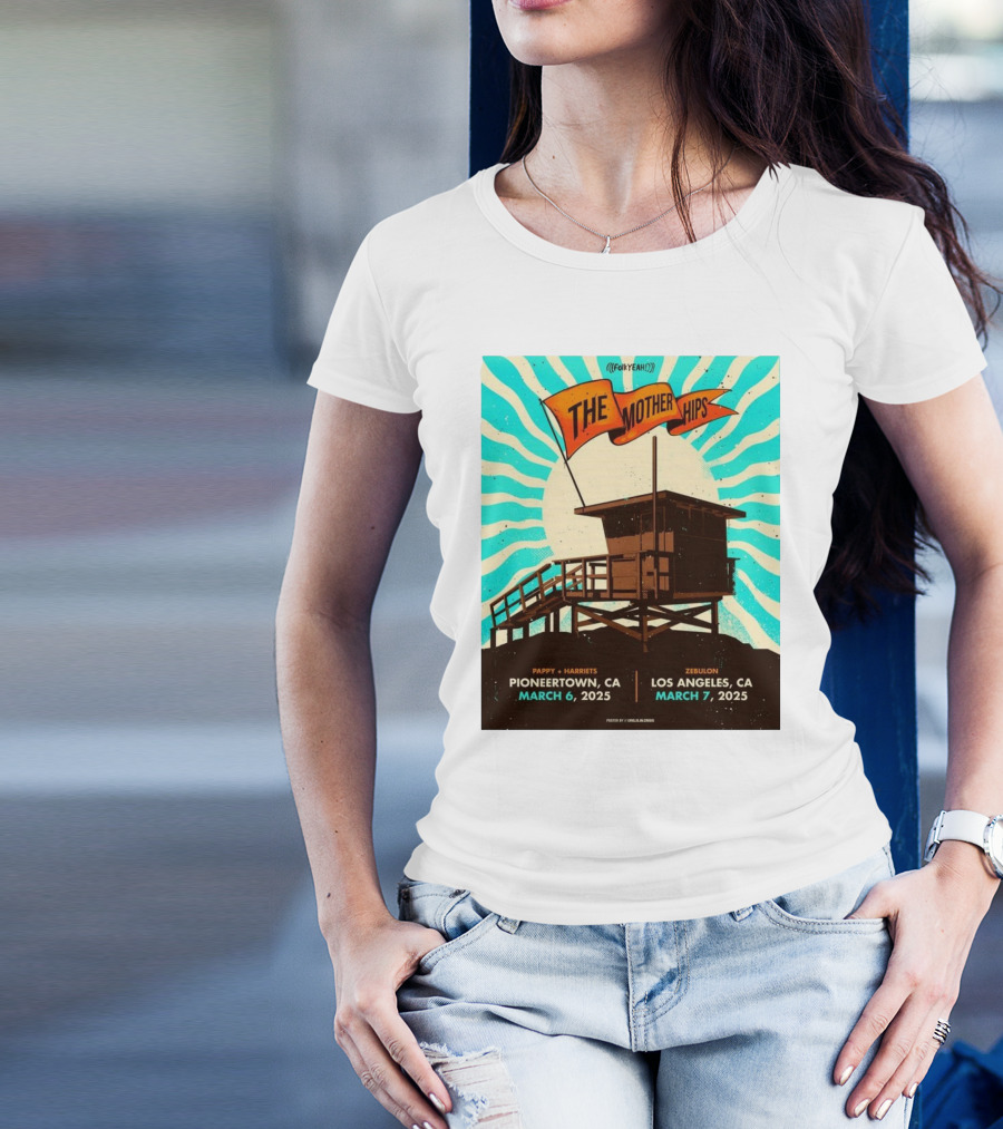 The Mother Hips March 6-7 2025 Pappy + Harriet's Pioneertown Zebulon Los Angeles T-Shirt
