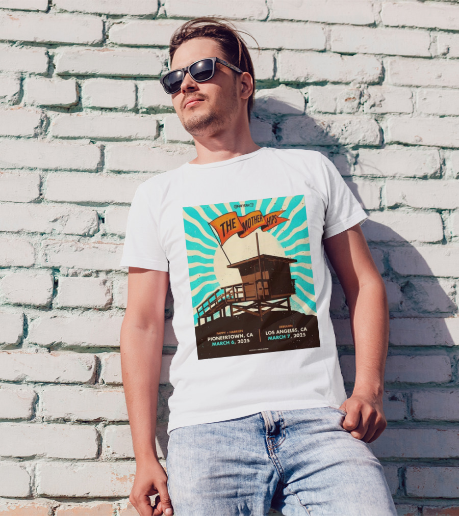 The Mother Hips March 6-7 2025 Pappy + Harriet's Pioneertown Zebulon Los Angeles T-Shirt