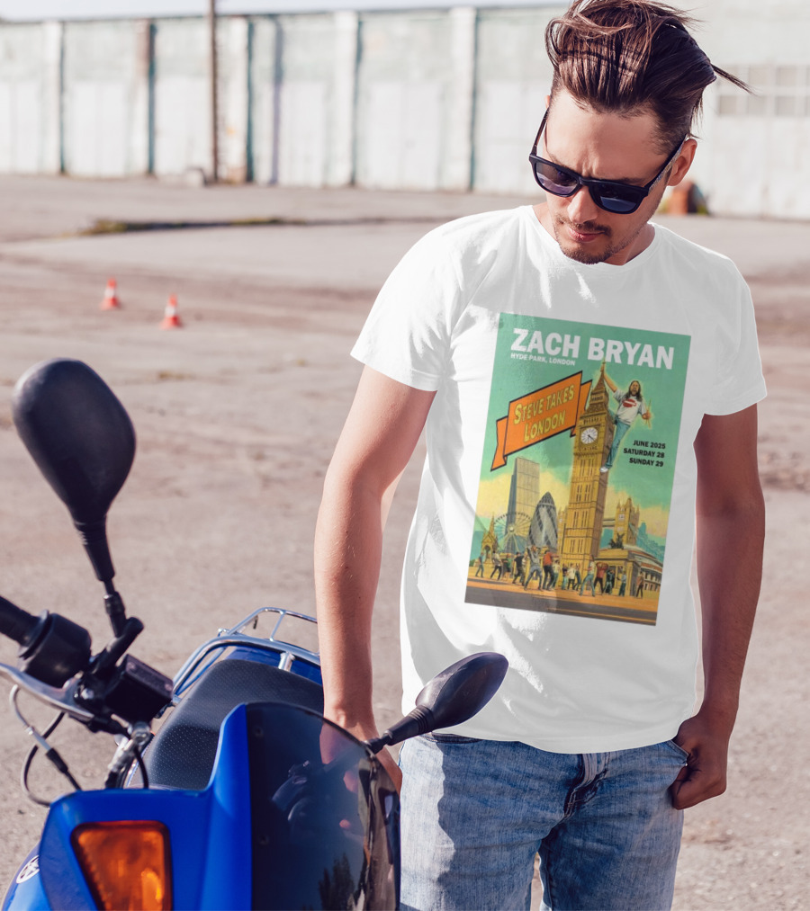 Zach Bryan Hyde Park London June 2025 Steve Takes London Saturday 28 Sunday 29 T-Shirt