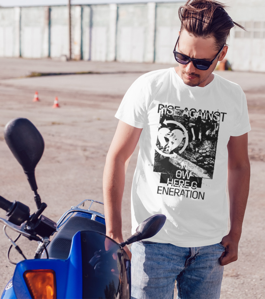 Rise Against Nowhere Generation Street Kids Stop Skeleton T-Shirt