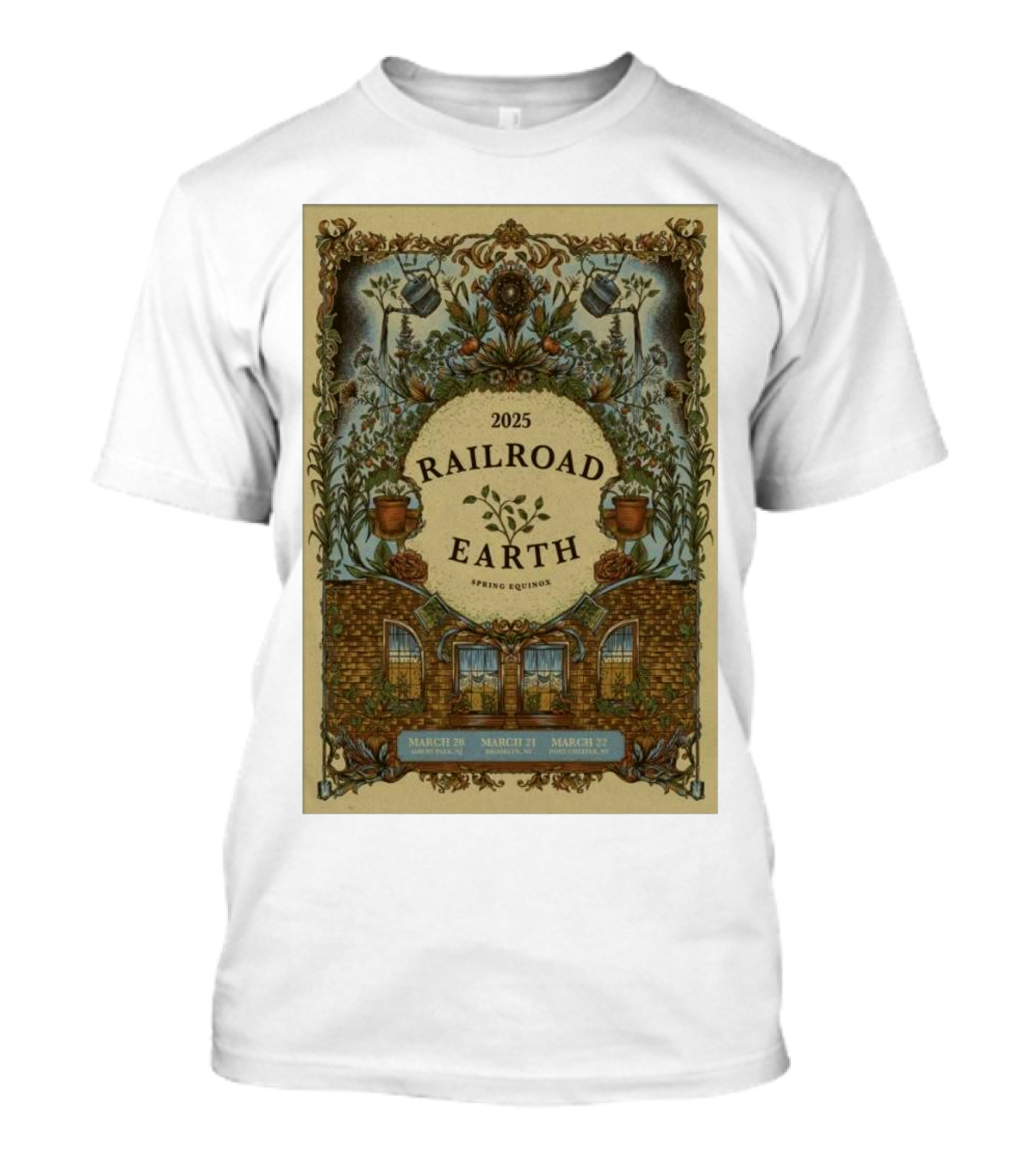 2025 Railroad Earth Spring Equinox March 21 Brooklyn Bowl NY T-Shirt