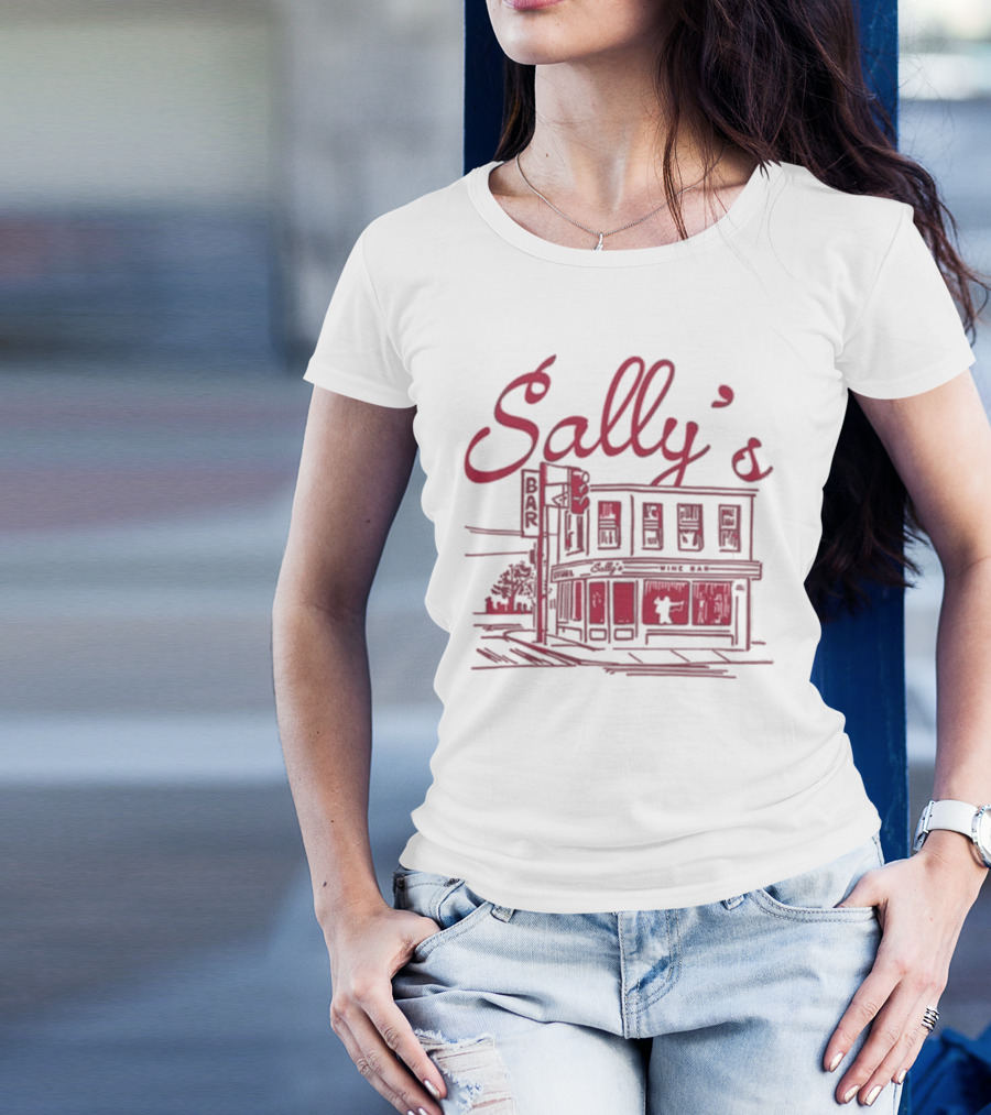 Sally's Role Model Wine Bar Building Sketch T-Shirt