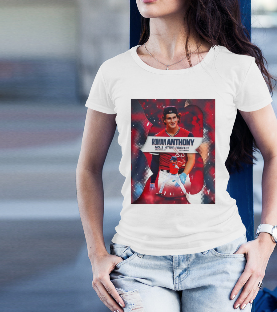 Roman Anthony Boston Red Sox No 1 Hitting Prospect MLB Pipeline No 2 Overall T-Shirt