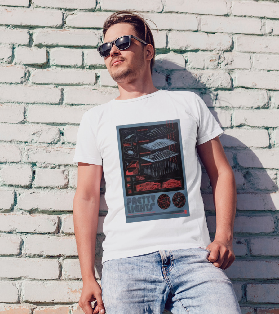 Pretty Lights Wintrust Arena Chicago December 30-31 2024 Event Futuristic Space Theme T-Shirt
