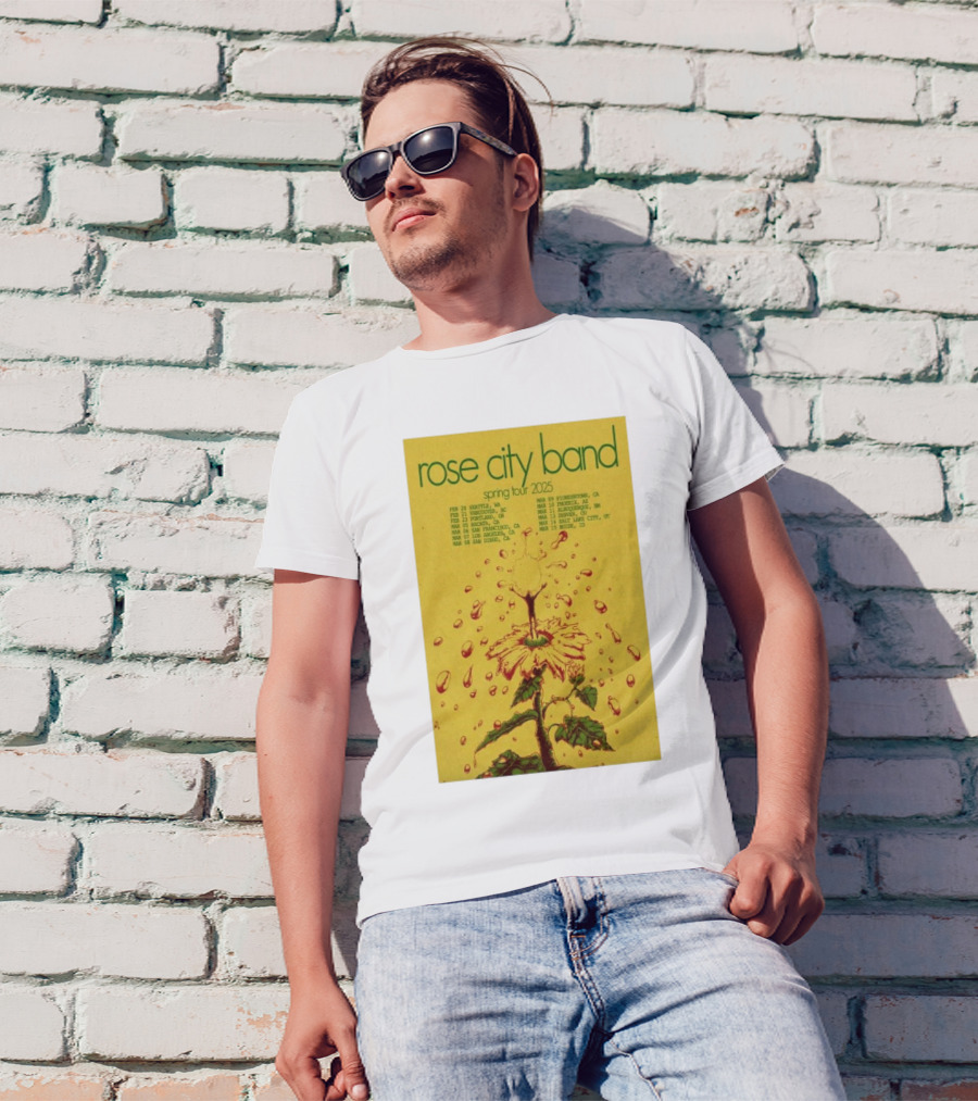 Rose City Band Spring Tour 2025 Seattle Portland Los Angeles San Diego Boise T-Shirt