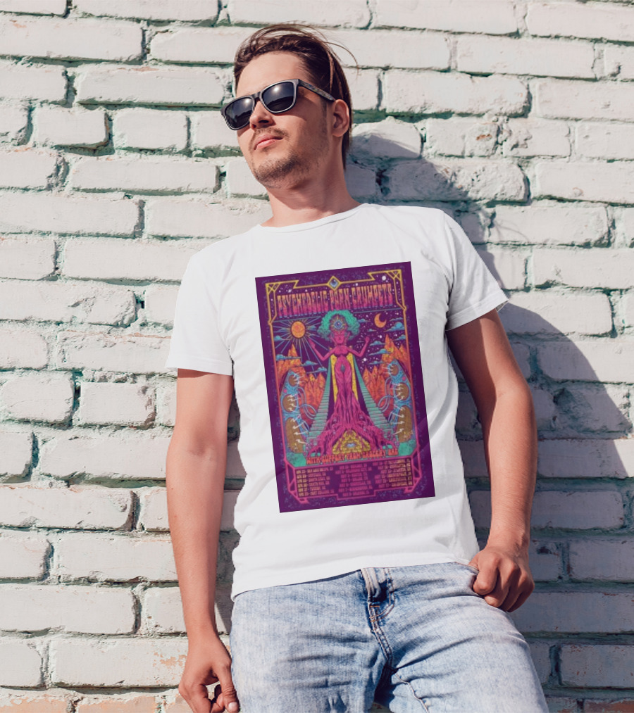 Psychedelic Porn Crumpets 2025 Tour Santa Ana April 26 With Support From Crocodylus T-Shirt