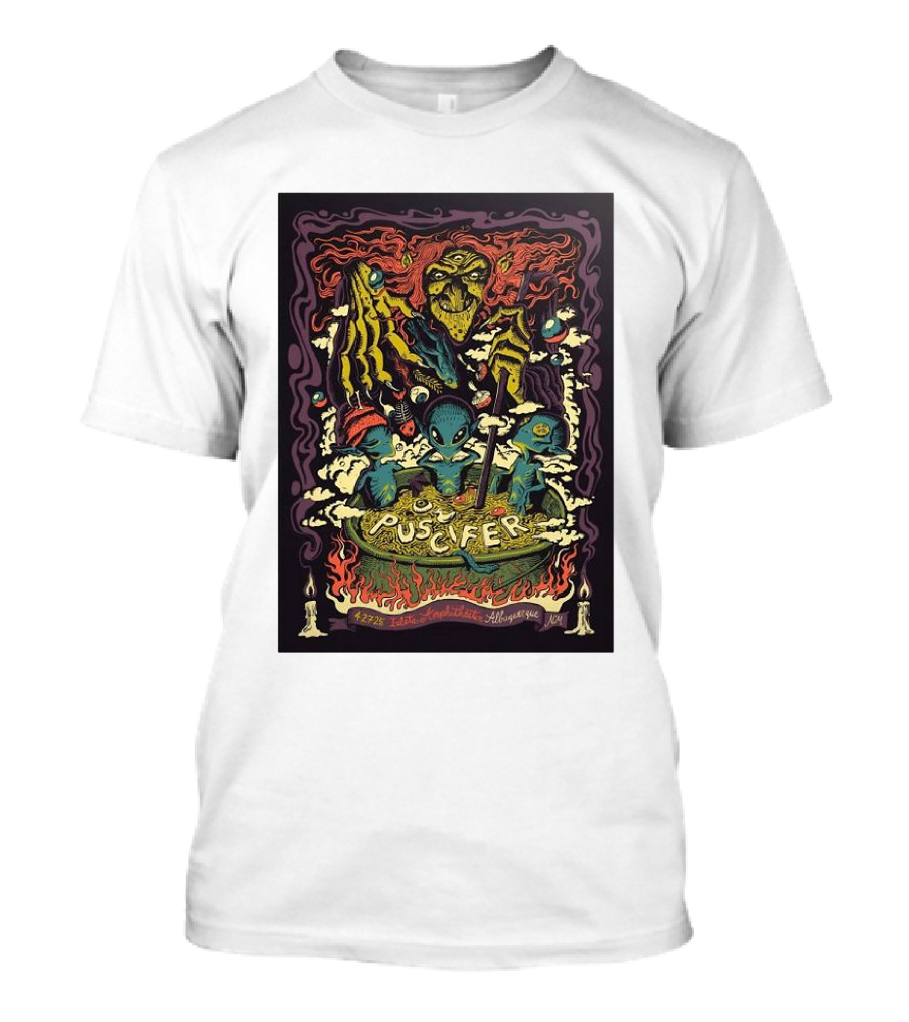 Puscifer Isleta Amphitheater Albuquerque April 27 2025 Alien Theme T-Shirt