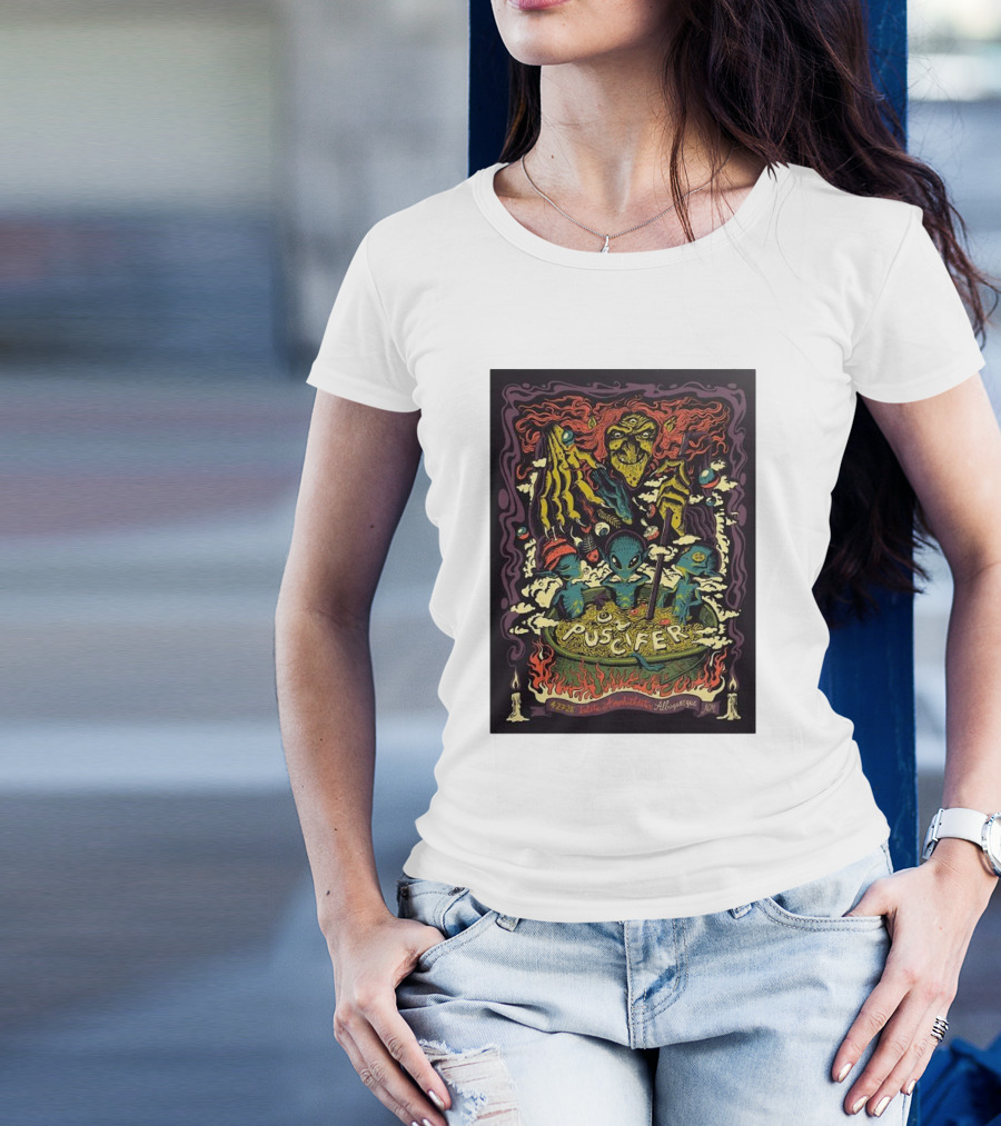 Puscifer Isleta Amphitheater Albuquerque April 27 2025 Alien Theme T-Shirt