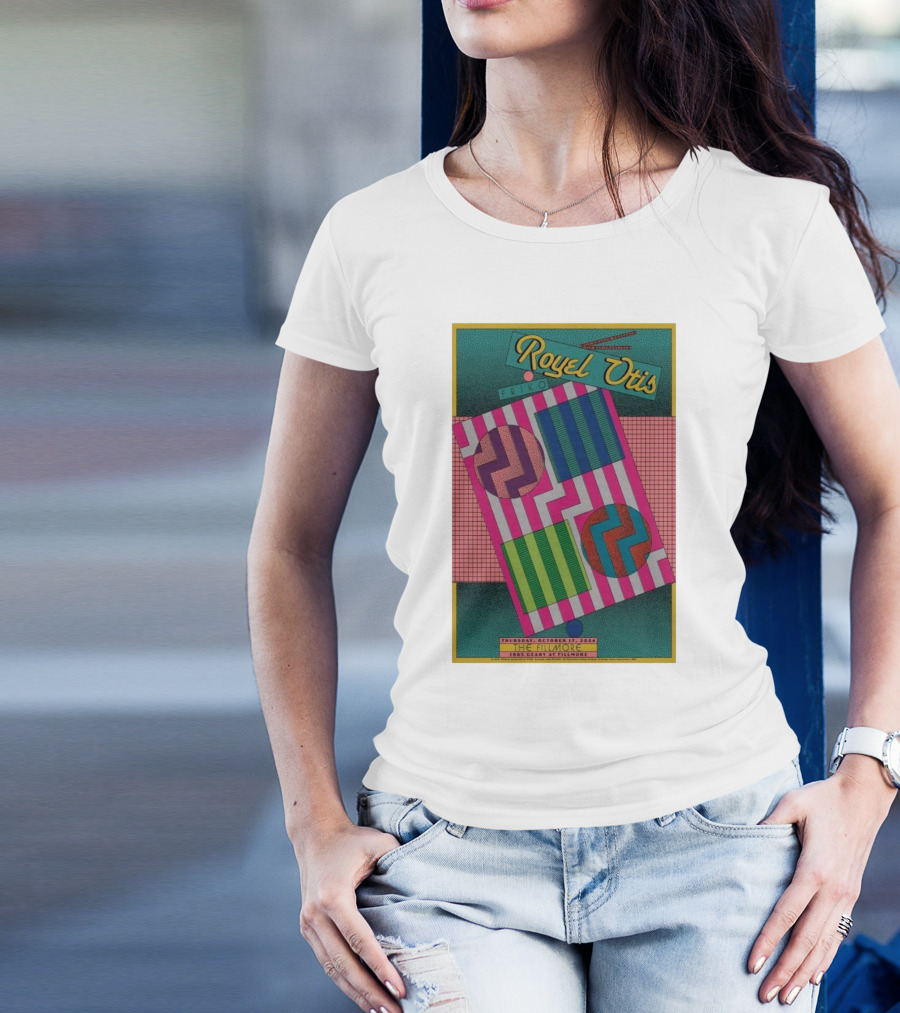 Royel Otis Friko Tour The Fillmore October 17 2024 San Francisco CA Vibrant Geometric Design T-Shirt