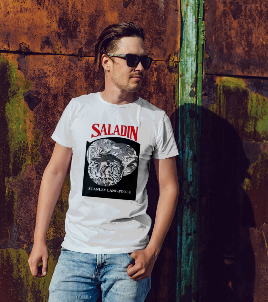 Saladin Stanley Lane-Poole Historical Crusades Battle Art T-Shirt