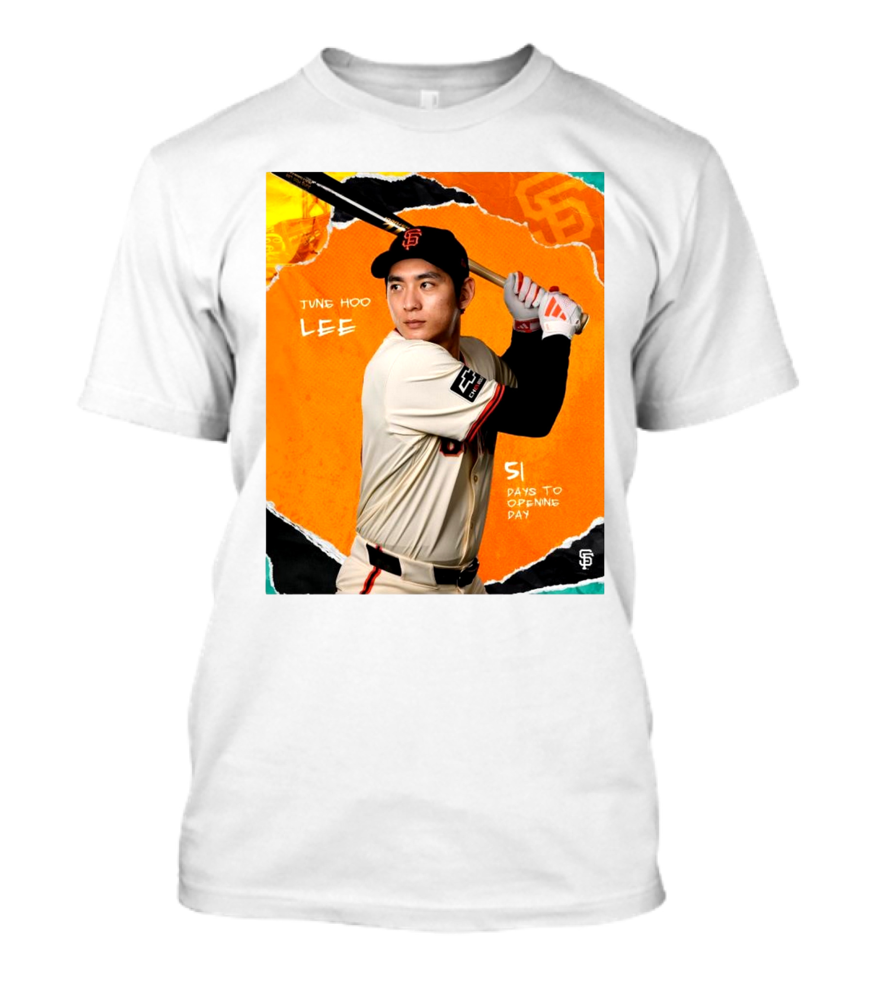 San Francisco Giants Jung Hoo Lee 51 Days To Opening Day T-Shirt