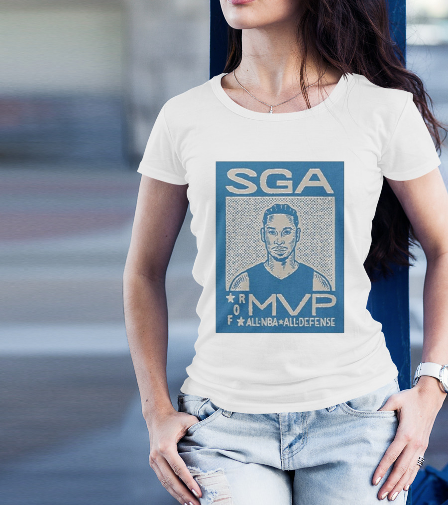 SGA Shai Gilgeous-Alexander MVP All NBA All Defense T-Shirt