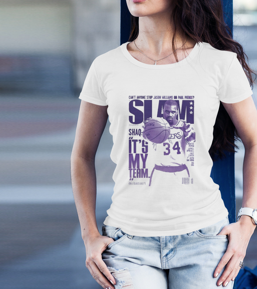 SLAM Shaquille O’Neal Lakers It's My Team 34 T-Shirt
