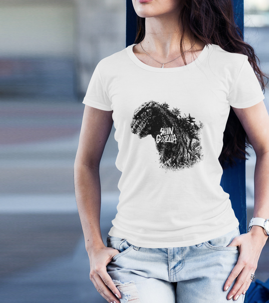 Shin Godzilla Persecution Of The Masses Kaiju Silhouette T-Shirt
