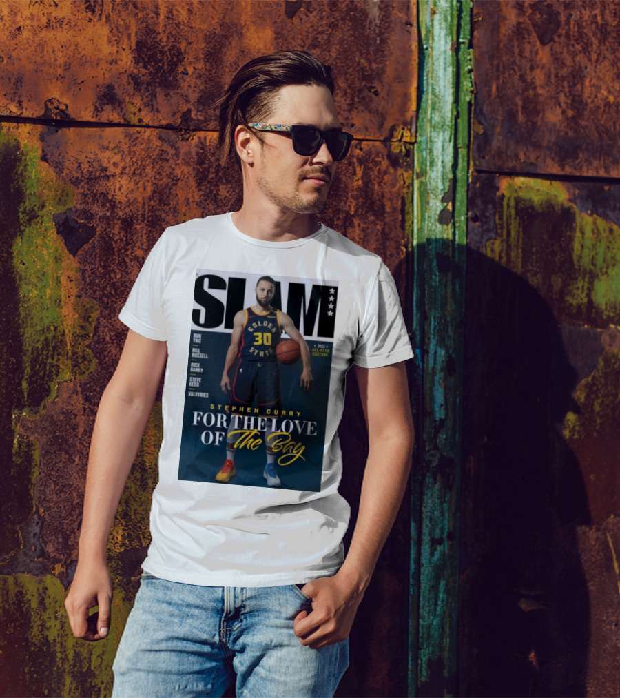 SLAM Stephen Curry Golden State For The Love Of The Bay 2025 All-Star Edition T-Shirt