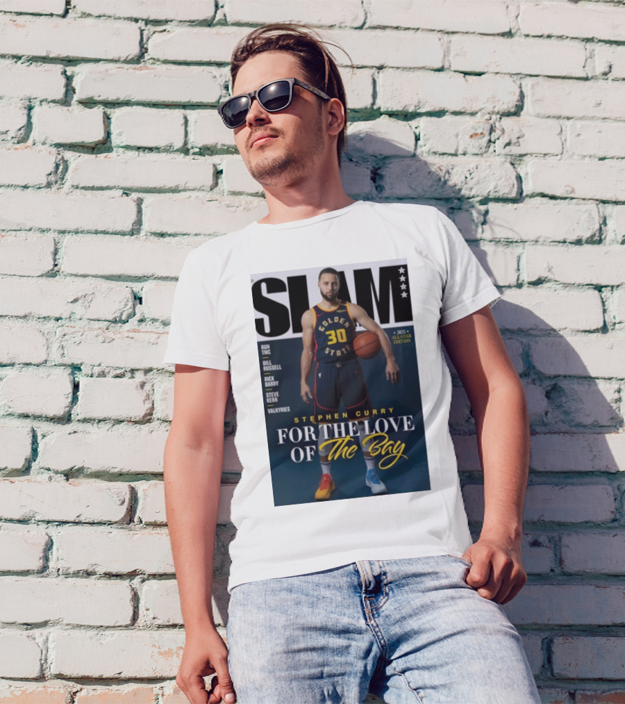 SLAM Stephen Curry Golden State For The Love Of The Bay 2025 All-Star Edition T-Shirt