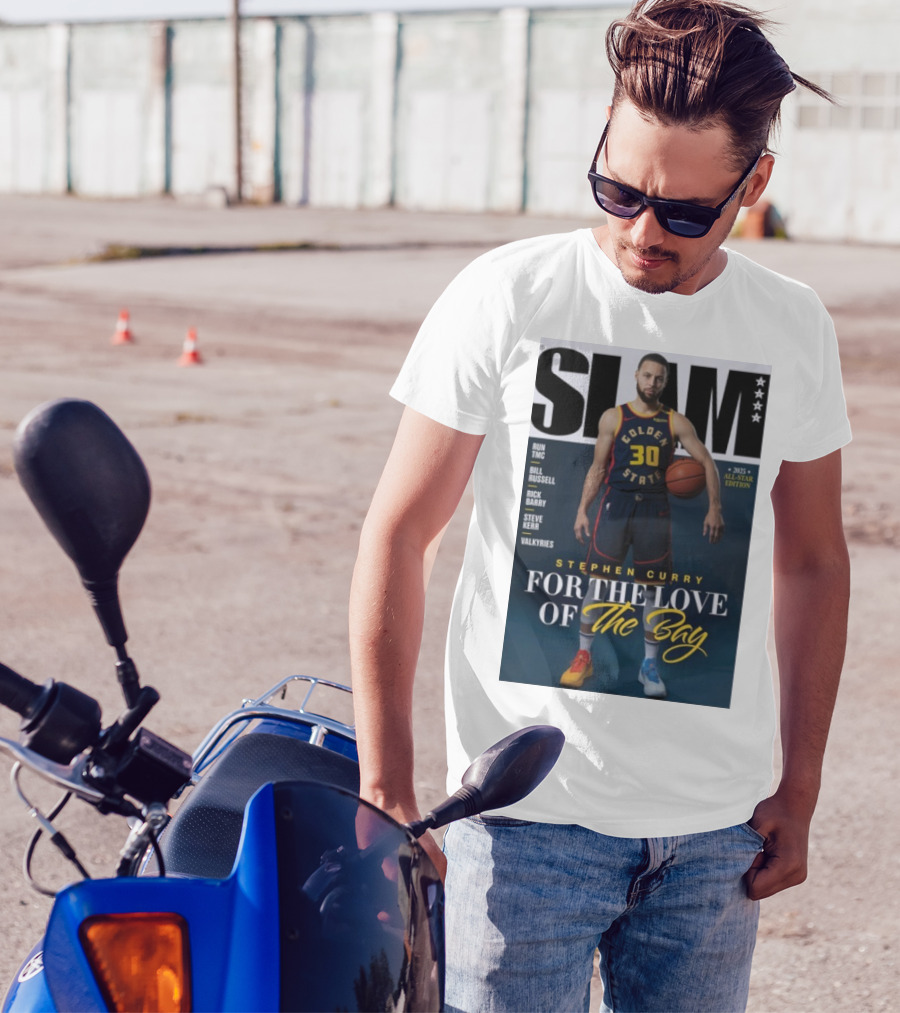 SLAM Stephen Curry Golden State For The Love Of The Bay 2025 All-Star Edition T-Shirt