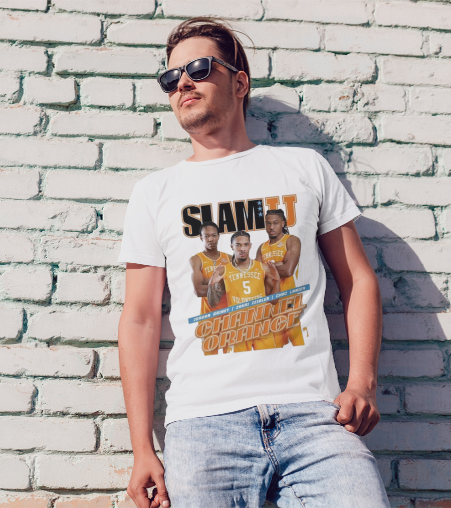 SLAMU Tennessee Volunteers Jordan Gainey Zakai Zeigler Chaz Lanier Channel Orange T-Shirt